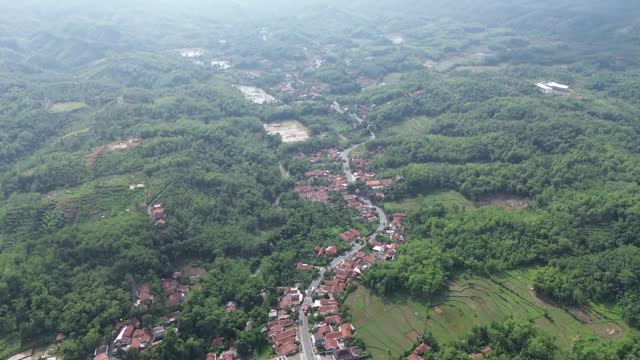 view of village from above