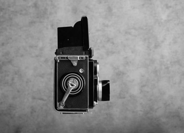 istock Vintage twin lens reflex (TLR) medium format camera with waist level finder 1970294939