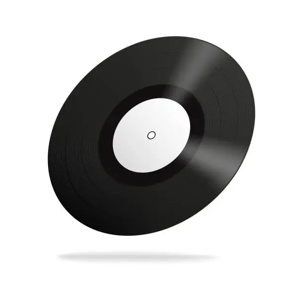 Vector illustration of vinyl record 7