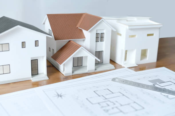 istock Images of architectural models and architectural drawings 1970310273