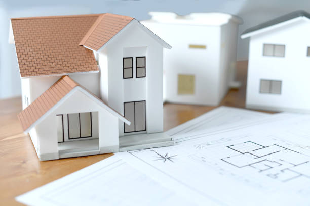 istock Images of architectural models and architectural drawings 1970310276