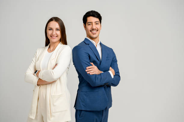 istock A young, confident professional man and woman 1970358507