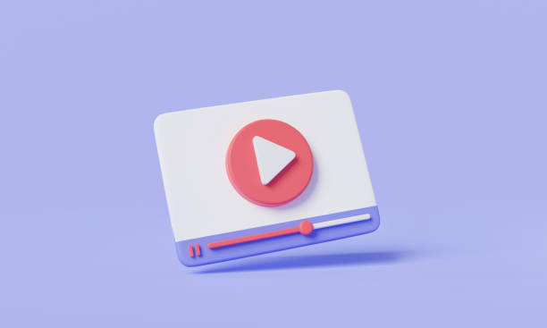 istock Video player icon. Social media live stream in browser, Live digital stream multimedia player, Online video in sites and video service. video media concept. 3d render illustration, cartoon minimal 1970371634
