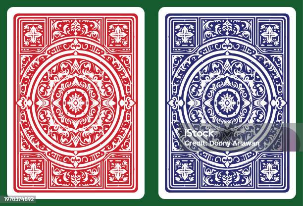Classic Playing Card Back Design 13 Stock Illustration - Download Image ...
