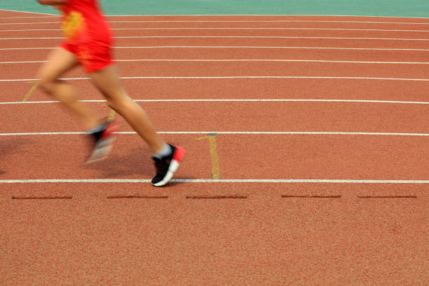 istock Long distance runners are running on the track 1970442205