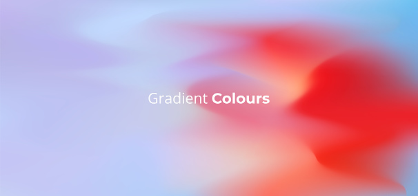 Abstract blurred gradient mesh background with pastel colours