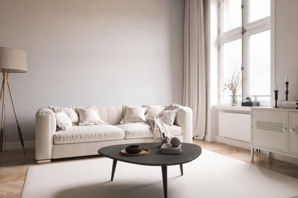 istock Scandinavian Style Living Room With Copy Space 1970451816
