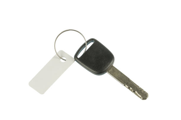 Gold Keys with silver ring and copyspace