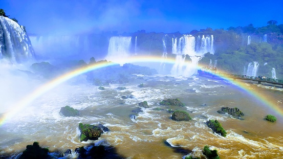 rainbows over iguaçu falls