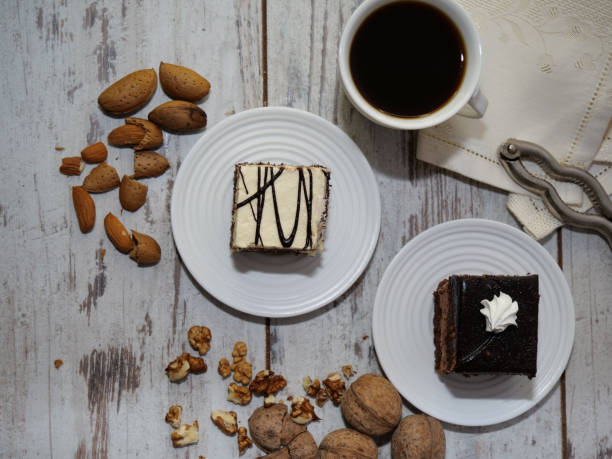 istock there is food on the table with a cup of coffee 1970537126