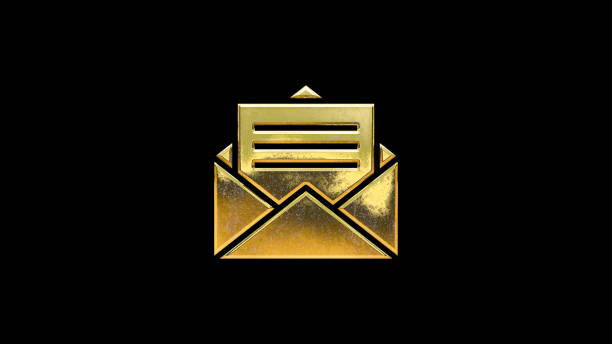3D Mail icon Speech Bubble. Communication Concept.