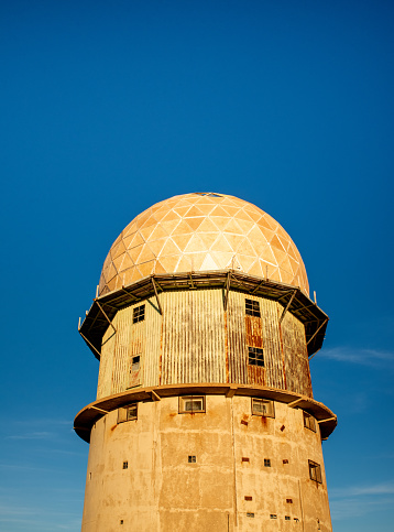 Torre en el punto más alto de la Serra da Estrella en Portugal al atardecer Portugal photo