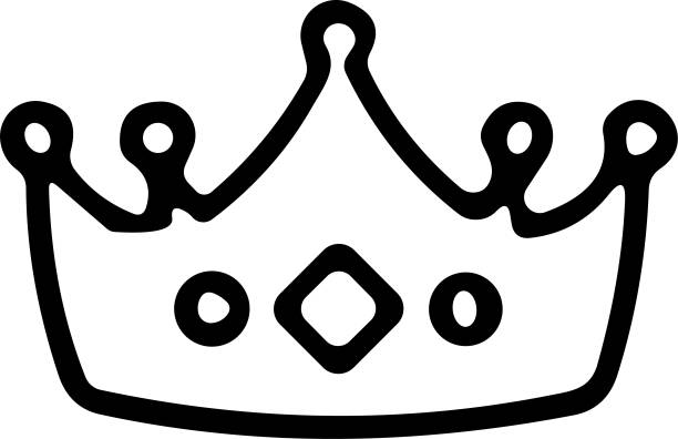 crown icon. crown of king symbol. hat or cap for royal prince or queen. vector illustration - princess queen nobility crown点のイラスト素材／クリップアート素材／マンガ素材／アイコン素材