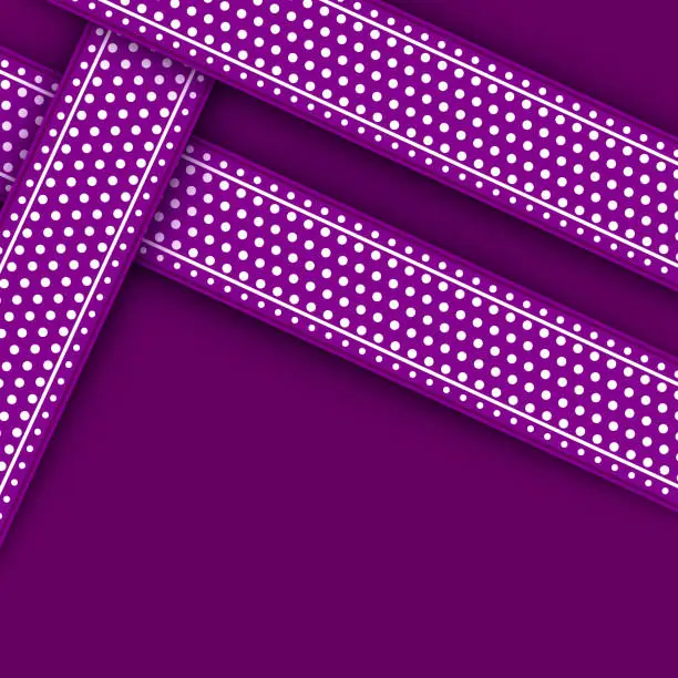 Vector illustration of Purple paper cut background, background design with halftone and shadow elements, paper cut design