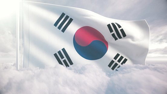 The national flag of Korea