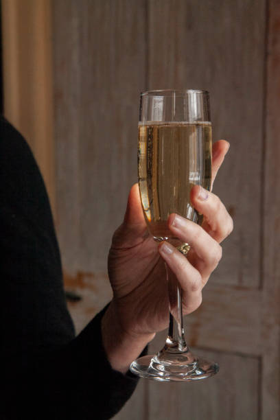 istock Champagne flute filled with champagne 1971002752