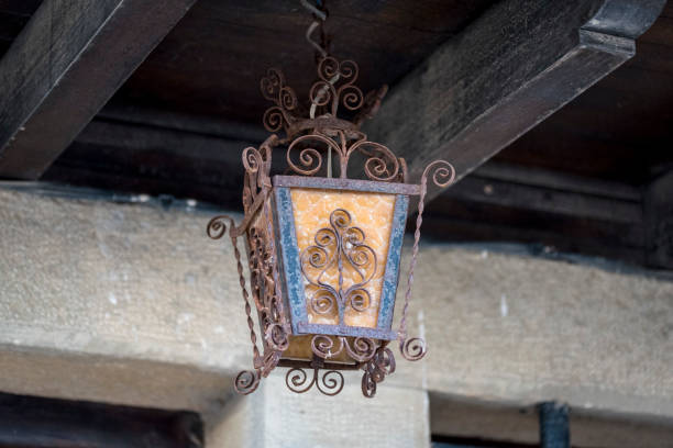 istock Lantern hanging in a village house 1971006435