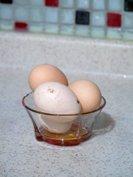 istock Organic village eggs covered with chicken poop, 1971111590