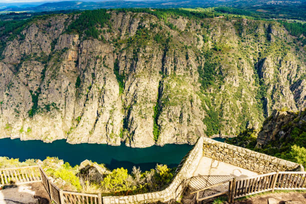 istock River Sil Canyon, Spain. Mountain view from lookout 1971125977