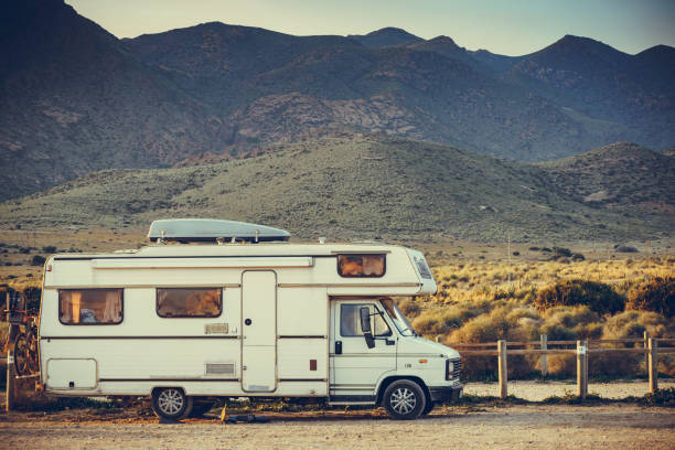 istock Caravan on mountain nature, Cabo de Gata, Spain 1971218297