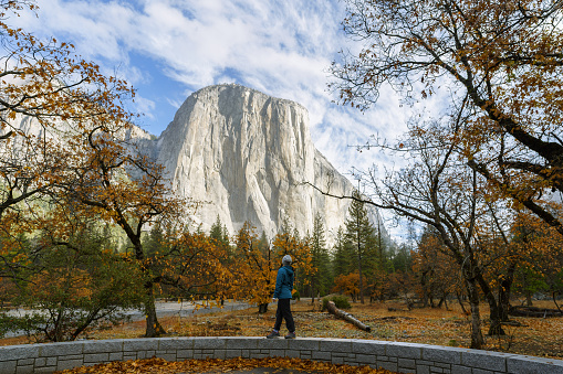 Woman Hiking in Yosemite National Park