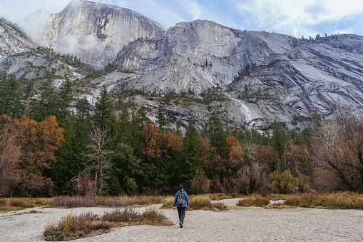 Woman Hiking in Yosemite National Park