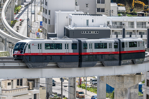 A photo of the Okinawa Urban Monorail \