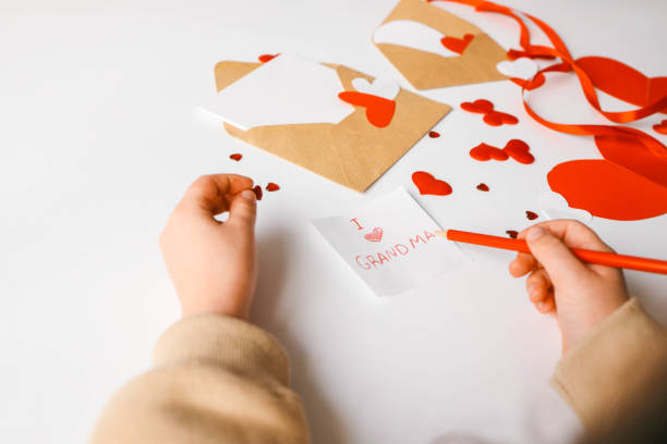 istock Text: I love grandma, children's creativity gift 1971283941
