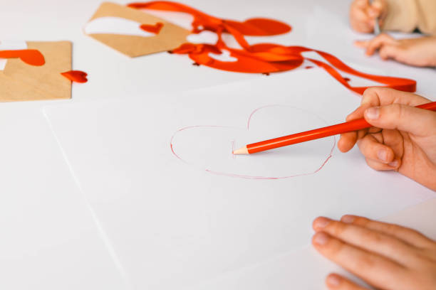 istock Child doing creativity for mother, holiday concept 1971283942