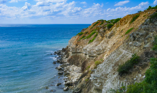 istock Black Sea near rocky shore in eastern Crimea. 1971340162