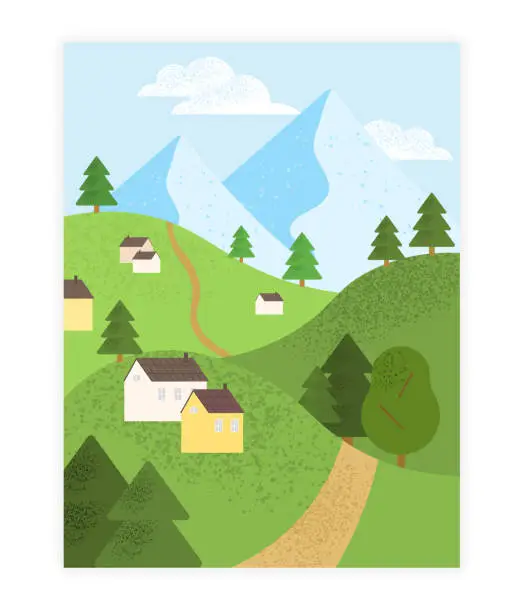 Vector illustration of Nature and landscape concept