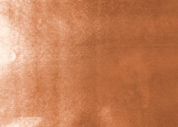Copper gold background foil leaf metallic texture wrapping paper shiny orange for wallpaper decoration element