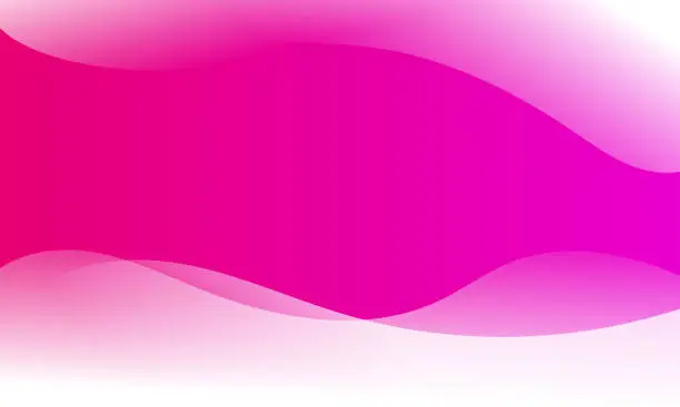 Vector illustration of Vector elegant pink wave presentation business background