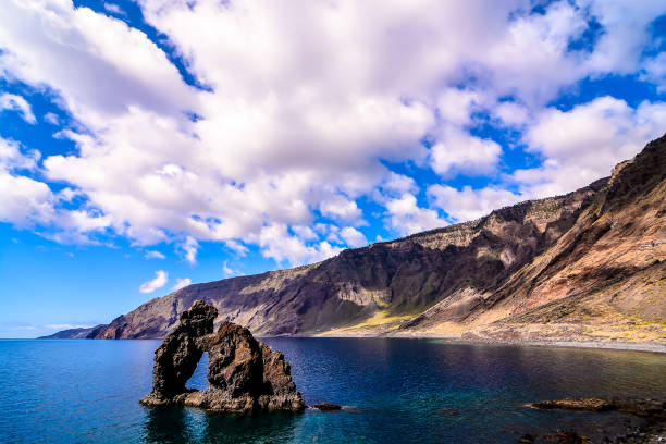 Roque de Bonanza beach in El Hierro Canary islands Spain