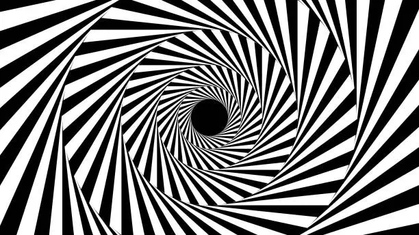 Vector illustration of Hypnotic Spiral. Vector Stock Illustration. Hypnosis.