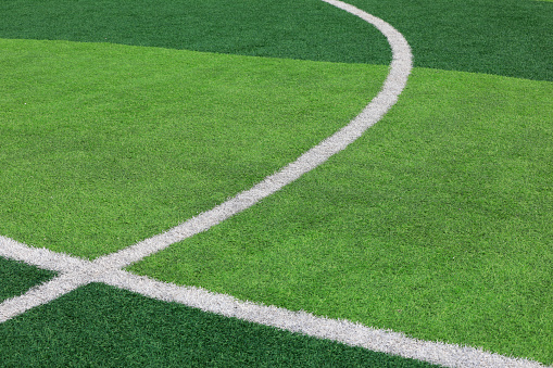 Grass on a soccer field perfect for backgrounds
