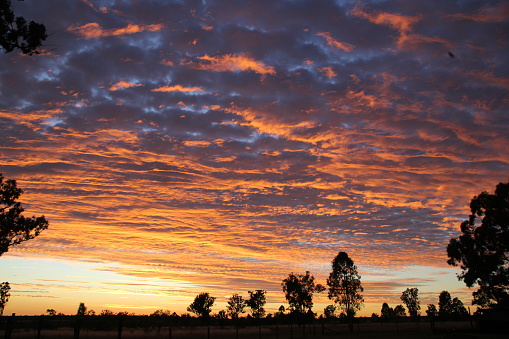 Images of the sunset taken on our cattle property in central Queensland