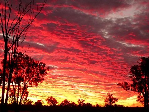 Images of the sunset taken on our cattle property in central Queensland