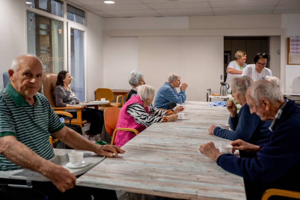 istock Breakfast time in a nursing home 1971533584