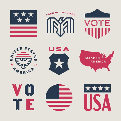 Carefully-made custom vectors, inspired by mid-century badges.