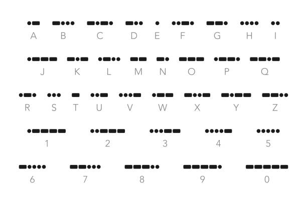 국제 모스 부호 벡터 세트 벡터 아트 일러스트