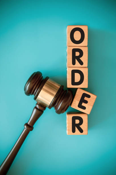 istock Gavel and wood block with ORDER 1971688185