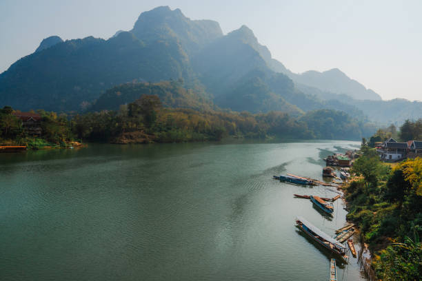 istock Scenic view of river in Laos 1971763587