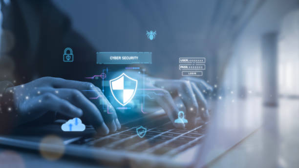 istock Cyber security, data protection concept. Women using fingerprint identification on laptops to access financial data, biometrics security, technology against cybercrime 1971871649