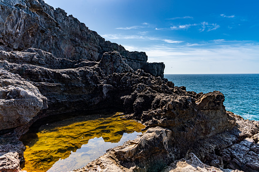 Boca Do Inferno - Hell's Mouth, Coastal scenery of Av. Rei Humberto II de Itália, cascais, Portugal.