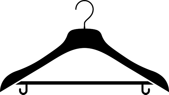 Clothes hanger silhouette.