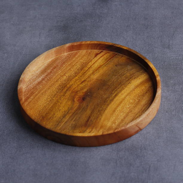 istock a handmade wooden plate, with a beautiful texture 1971953338