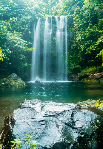 a waterfall hidden behind residents' plantations in Kayu Tanam, Padang Pariaman Regency, West Sumatra