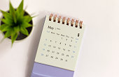 Desk calendar for May 2024 for planning your time.