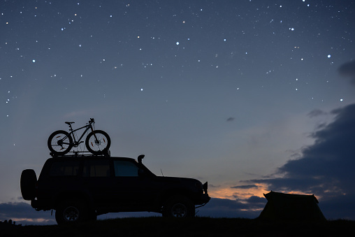 amazing camping night and preparation for the next day's cycling adventure